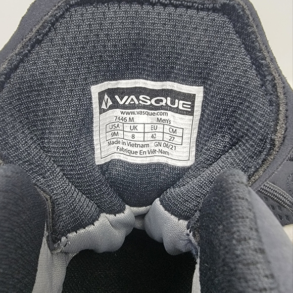 Vasque Breeze LT NTX Mid WATERPROOF Ebony Hiking Shoe Boot sz 9 7446 Vibram Sole - Picture 6 of 14